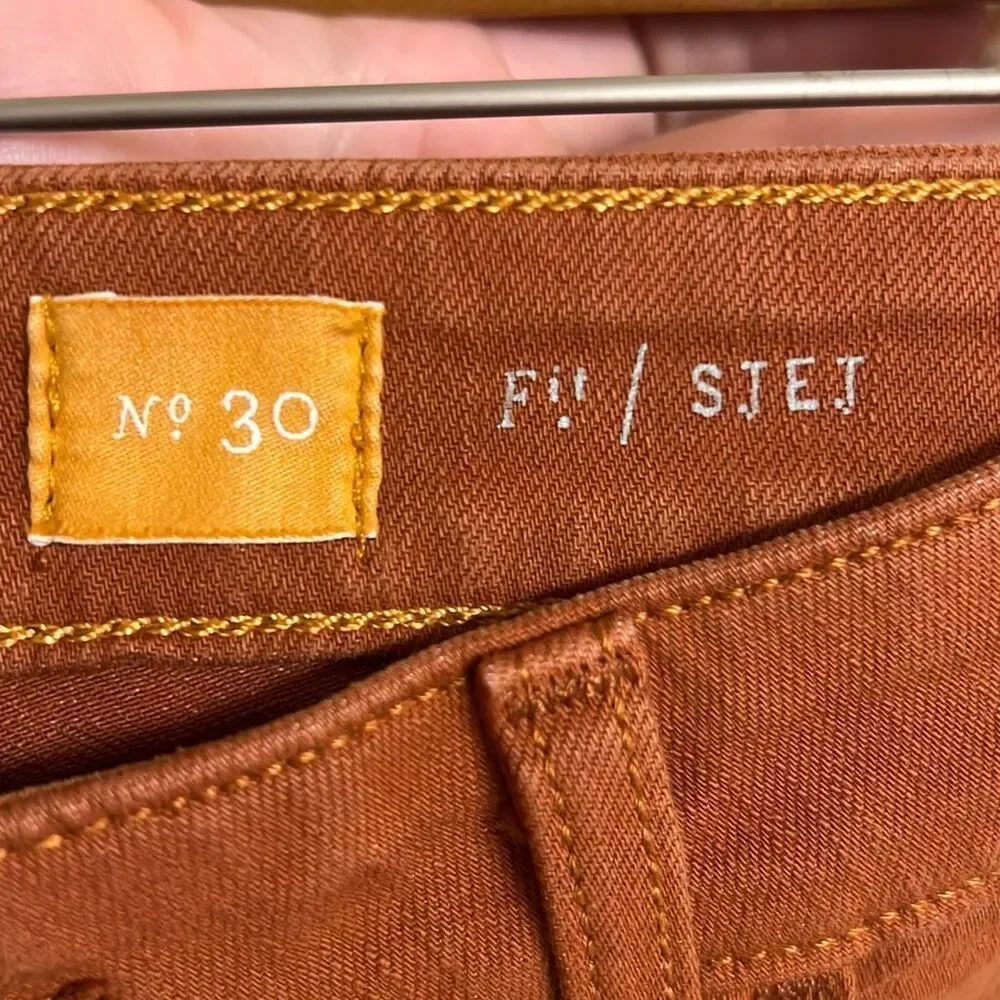 ✨Anthropologie Pilcro and the Letterpress Stet Sz 30 Pants Rust Brown Orange✨ - Picture 6 of 8